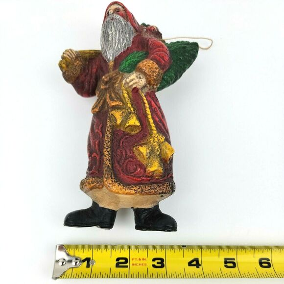 VINTAGE Kurt S. Adler SANTA World Ornament Made In HONG KONG 7 inch - Picture 10 of 10
